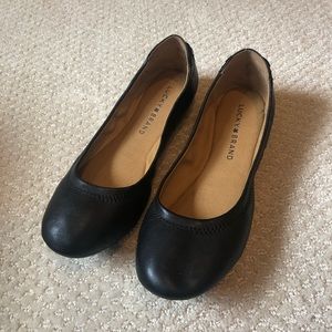 Lucky Brand flats with lace detail on back